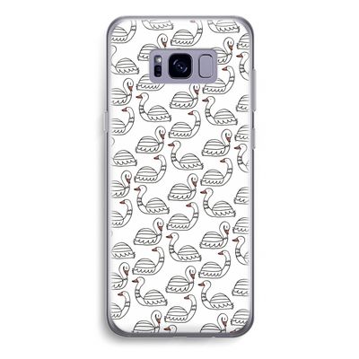 Zwanen: Samsung Galaxy S8 Plus Transparant Hoesje