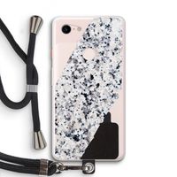 Gespikkelde marmer: Pixel 3 XL Transparant Hoesje met koord