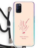 Where flowers bloom: Oppo A52 Transparant Hoesje met koord