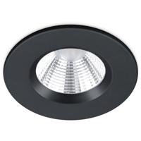 Dimbare LED Inbouwspot 5W Mat Zwart - Waterdicht IP65 - Warm Wit 3000K