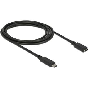 DeLOCK SuperSpeed USB USB-kabel USB 3.2 Gen 1 (3.1 Gen 1) 2 m USB C Zwart