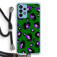 Green Cheetah: Samsung Galaxy A52 Transparant Hoesje met koord