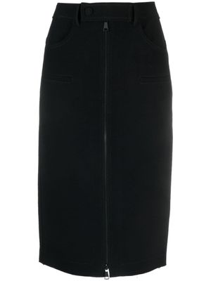 Nº21 minijupe à fermeture zippée - Noir