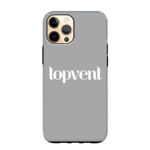 Topvent Grijs Wit: iPhone 12 Pro Max Tough Case