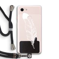 Pluim: Pixel 3 XL Transparant Hoesje met koord