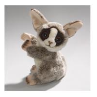 Carldick pluche aap Galago - knuffel - 18 cm - knuffeldier - spookdiertjes - thumbnail