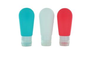 4-Travel Silicone Reisflesjes Set 3 stuks met Zuignap