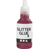 Creativ Company Glitterlijm, roze, 25 ml/ 1 fles
