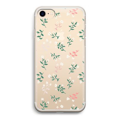 Small white flowers: iPhone 7 Transparant Hoesje