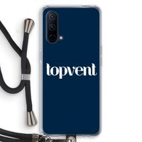 Topvent Navy: OnePlus Nord CE 5G Transparant Hoesje met koord