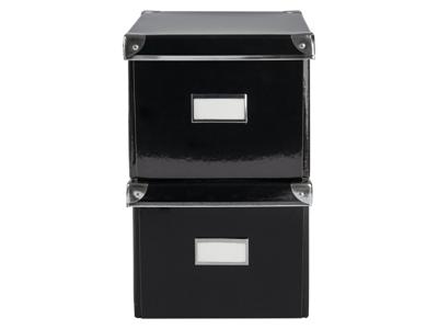 crelando Opbergboxen (dvdx2, Zwart)