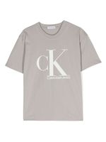 Calvin Klein Kids t-shirt en coton à logo imprimé - Vert - thumbnail