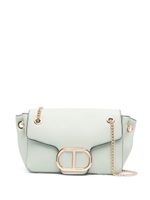 TWINSET sac porté épaule à plaque logo - Vert