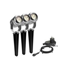 GardenLights PrikspotJard set van 3 richtbaar - 4141603