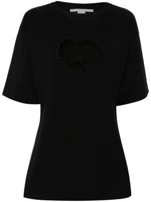 Stella McCartney t-shirt à découpes - Noir