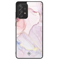 Samsung Galaxy A72 glazen hardcase - Purple sky