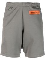 Heron Preston short de sport à patch logo - Gris - thumbnail