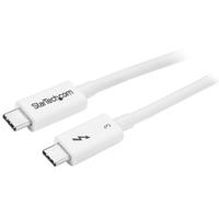 StarTech.com 50cm Thunderbolt 3 Kabel, 40Gbps, 100W PD, 4K/5K, Thunderbolt Gecertificeerd, Thunderbolt 4/USB 3.2/DisplayPort Compatibel, Wit - thumbnail