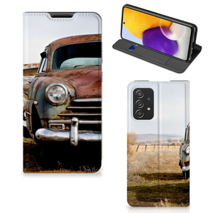 Samsung Galaxy A72 (5G/4G) Stand Case Vintage Auto