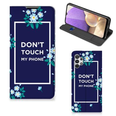 Samsung Galaxy A32 5G Design Case Flowers Blue DTMP Samsung Galaxy A32 5G Design Case Flowers Blue DTMP