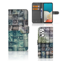 Wallet Case met Pasjes Samsung Galaxy A73 5G Spijkerbroeken