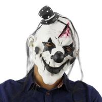 Halloween Festival partij Latex Devil bang masker Clown hoofddeksels met haar