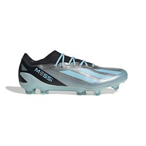 adidas X Crazyfast Messi.1 Gras Voetbalschoenen (FG) Zilver Lichtblauw Zwart