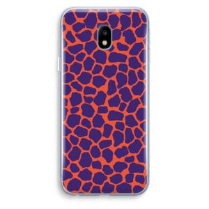 Purple Giraffe: Samsung Galaxy J3 (2017) Transparant Hoesje