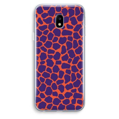 Purple Giraffe: Samsung Galaxy J3 (2017) Transparant Hoesje