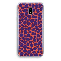 Purple Giraffe: Samsung Galaxy J3 (2017) Transparant Hoesje
