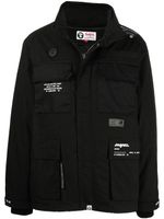 AAPE BY *A BATHING APE® veste à logo imprimé - Noir