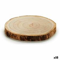 Decoratieve boomstam Bruin 18 x 2 x 18 cm (18 Stuks) Decoratieve boomstam Bruin 18 x 2 x 18 cm (18 Stuks)