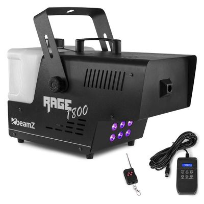 BeamZ Rage 1800LED rookmachine met RGBA licht & draadloze afstandsbediening