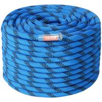 VEVOR 45,7 m statisch klimtouw 12,7 mm buitenklimtouw blauw klimmen