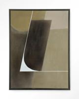 Urban Cotton Wandkleed 'Gentleness' 145 x 190cm in Floating Frame - black