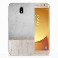 Samsung Galaxy J5 2017 | Bumper Hoesje | Wood Concrete