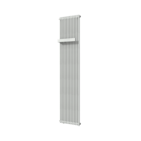 Vipera Corrason enkele badkamerradiator 40 x 180 cm centrale verwarming mat wit zijaansluiting 1.339W