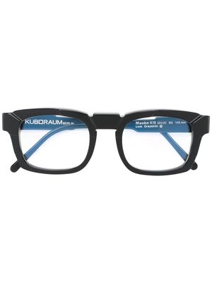 Kuboraum lunettes de vue à monture carrée - Noir