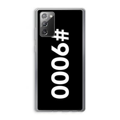 #9000: Samsung Galaxy Note 20 / Note 20 5G Transparant Hoesje