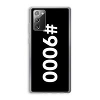 #9000: Samsung Galaxy Note 20 / Note 20 5G Transparant Hoesje