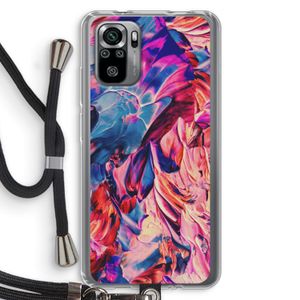 Pink Orchard: Xiaomi Redmi Note 10S Transparant Hoesje met koord