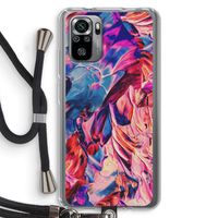 Pink Orchard: Xiaomi Redmi Note 10S Transparant Hoesje met koord