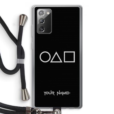 Squid Game: Samsung Galaxy Note 20 / Note 20 5G Transparant Hoesje met koord