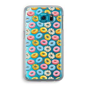 Pink donuts: Samsung Galaxy S6 Transparant Hoesje