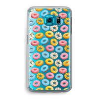 Pink donuts: Samsung Galaxy S6 Transparant Hoesje