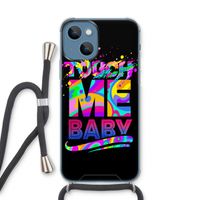 Touch Me: iPhone 13 Transparant Hoesje met koord