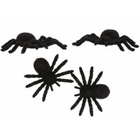 4x Nep spinnen 10 cm Halloween decoratie - thumbnail