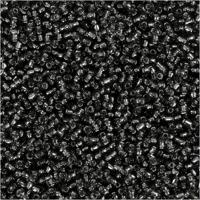 Creativ Company Rocailles, d 1,7 mm, afm 15/0, gatgrootte 0,5-0,8 mm, grey green, 25 gr/ 1 doos