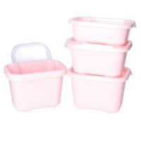 Vershoudbakjes nestbaar - 5 delig - BPA vrij - meal prep - diverse maten - Roze