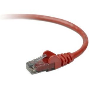 Belkin Cable patch CAT5 RJ45 snagless 0.5m red netwerkkabel 0,5 m